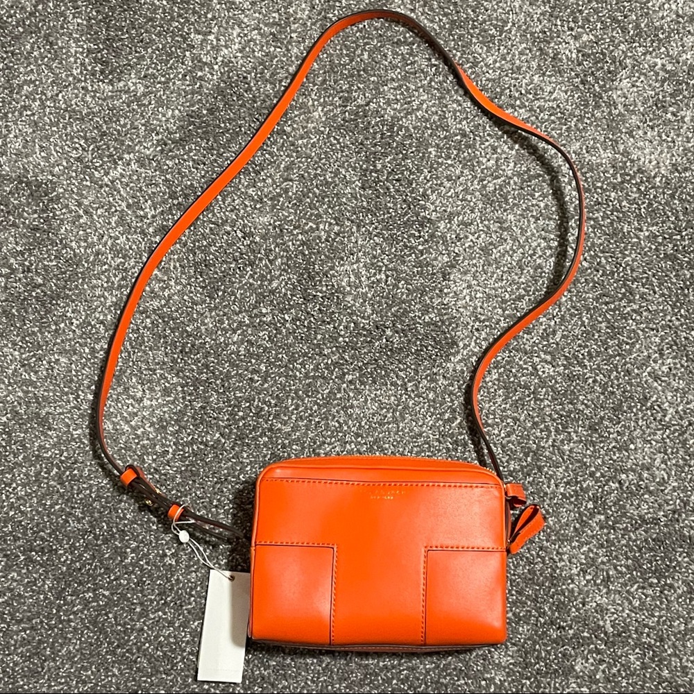 Tory Burch Block-T Double Zip Crossbody Purse Bag